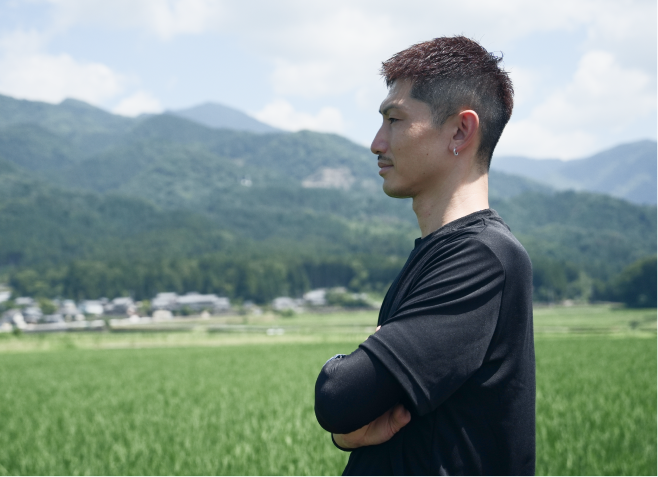 生産者とお米